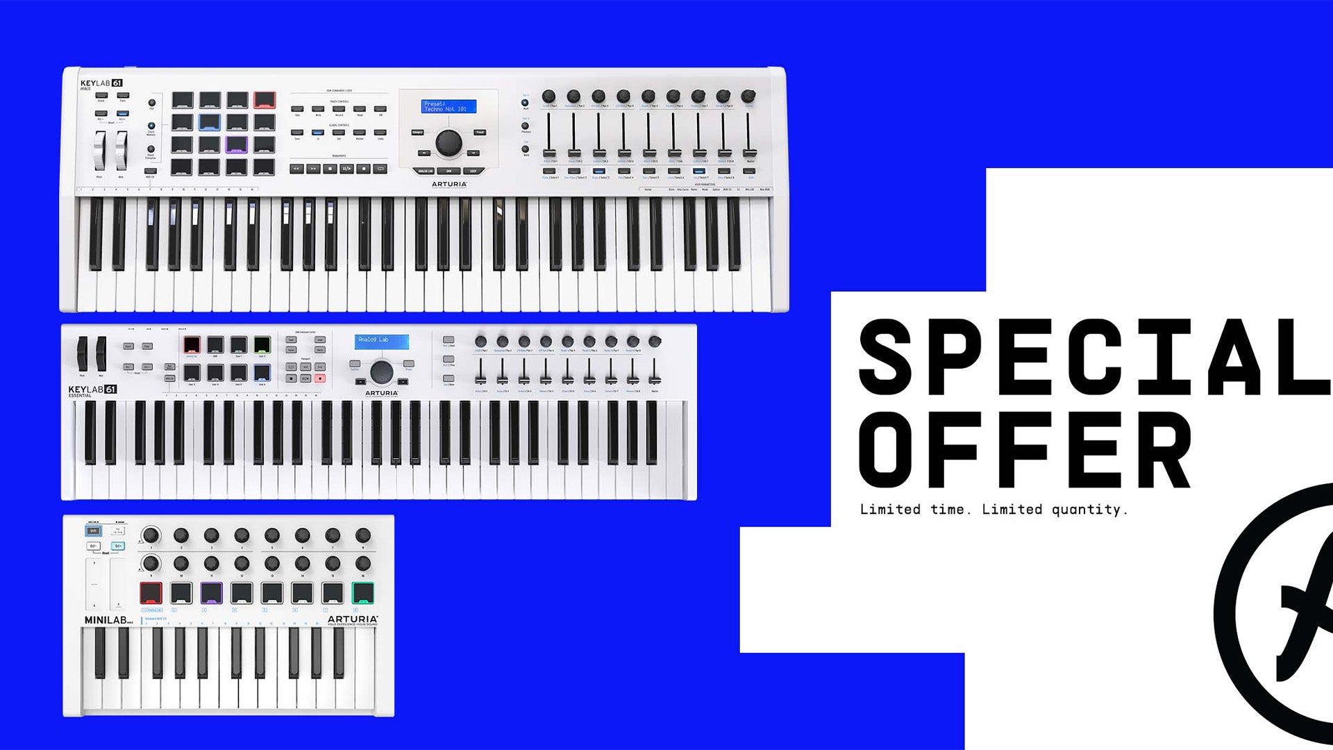 Arturia Special Software Offer On Minilab And Keylab Controllers