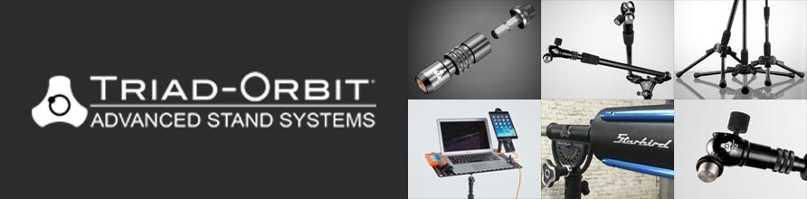 Triad-Orbit demonstrates several hardware mounting solutions for podcasting and streaming