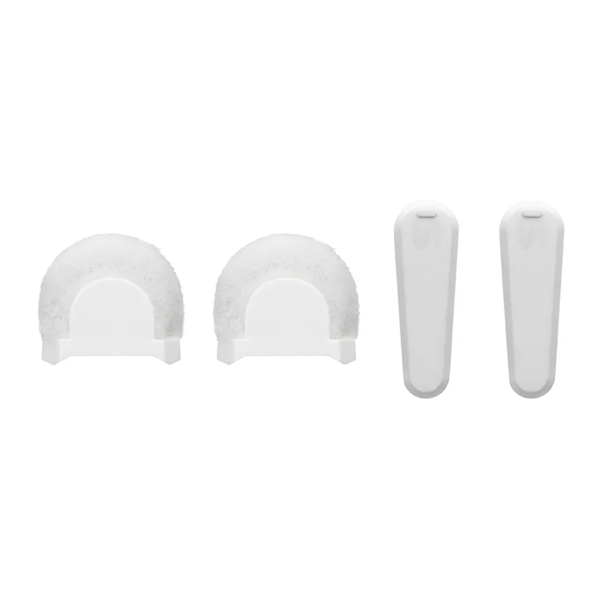 Set of 2 Windscreens and 2 Clips Covers for MoveMic; White