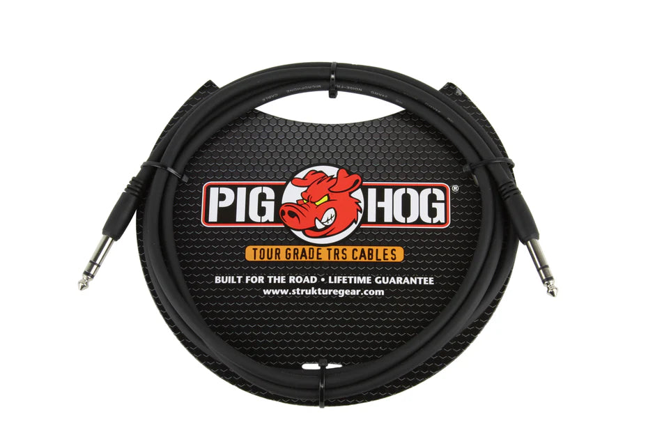 Pig Hog Cable - 1/4" TRS, 6 ft