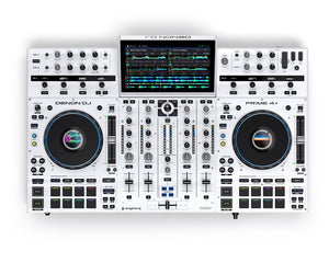 Denon Prime 4+: 4-CH Standalone DJ System with 10" Screen - White