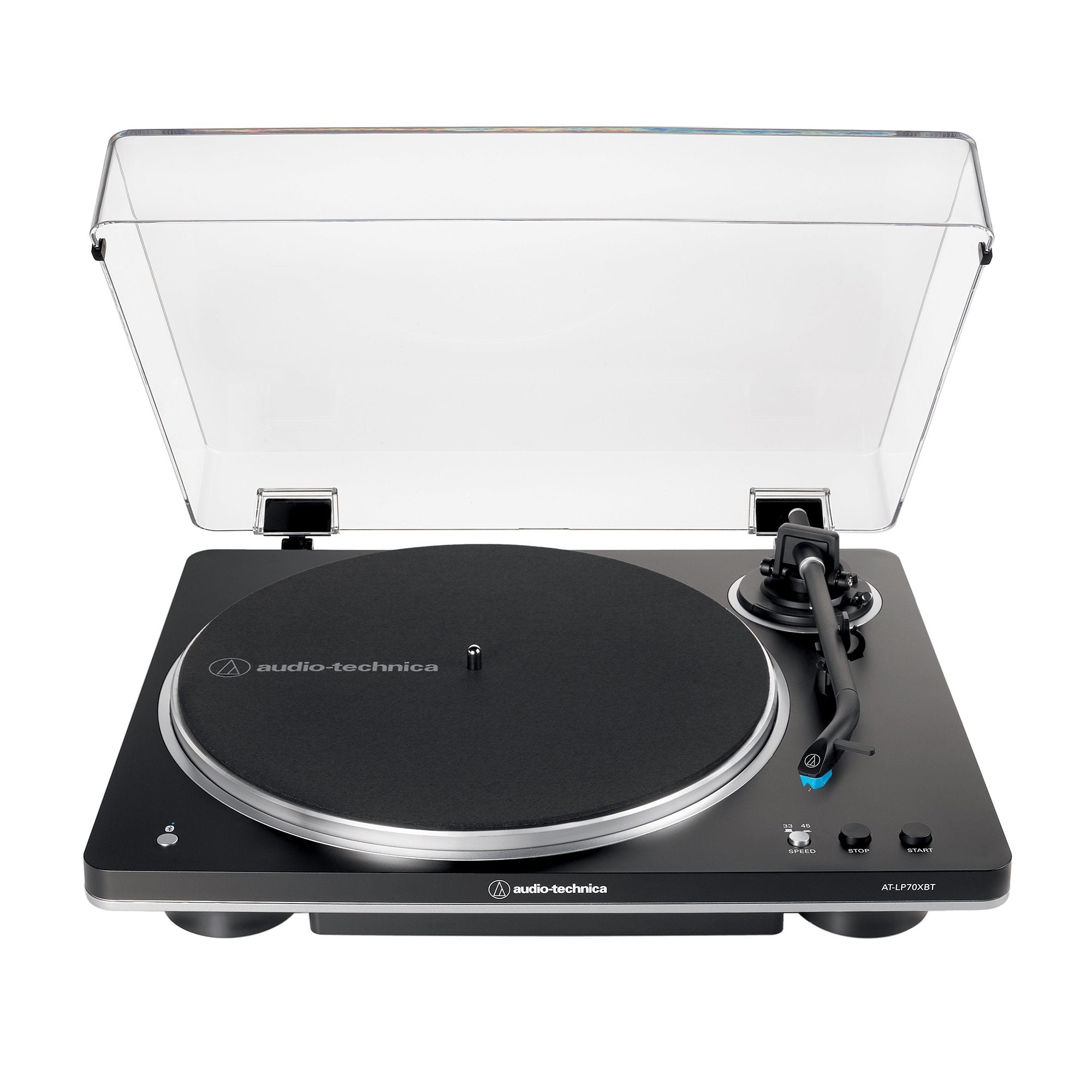 Audio-Technica AT-LP70XBT Fully Automatic Wireless Belt-Drive Turntable (Black/Silver)