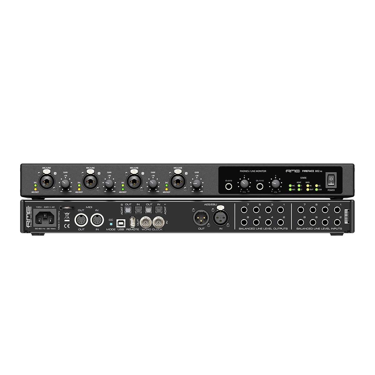 RME Fireface 802 FS Anniversary Edition - 60-Channel 192 kHz high-end USB Audio Interface