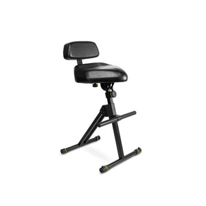 Gravity FM SEAT1 BR Height Adjustable Stool with Foot and Backrest