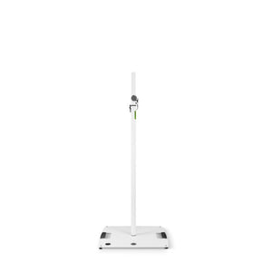 Gravity LS 431 Lighting Stand with Square Steel Base and Excentric Mounting Option - White