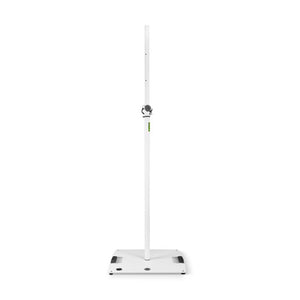 Gravity LS 431 Lighting Stand with Square Steel Base and Excentric Mounting Option - White