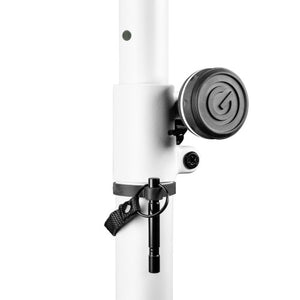 Gravity LS 431 Lighting Stand with Square Steel Base and Excentric Mounting Option - White