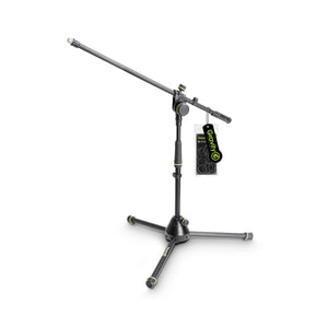 Gravity MS 4221 B Short Microphone Stand with Folding Tripod Base and 2-Point Adjustment Boom