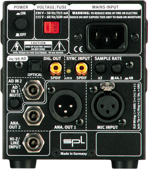 SPL GainStation1 with Premium Transformers and AD Converter