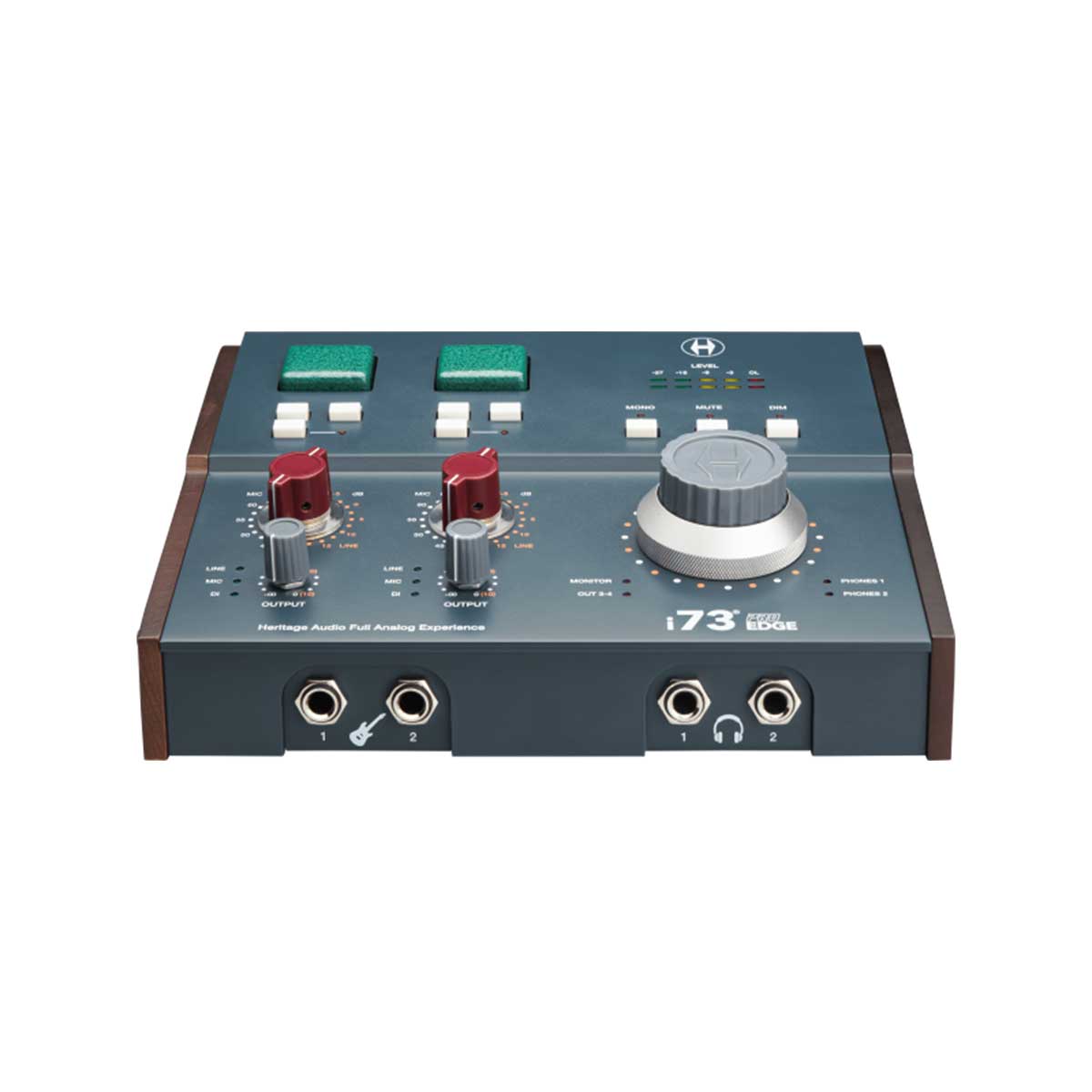 Heritage Audio I73 Pro Edge 12-IN/16-OUT USB-C Interface with Two 73 Preamps - Front