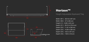 Wavebone Horizon Pull-Out Keyboard Tray for Midi Keyboard Controllers