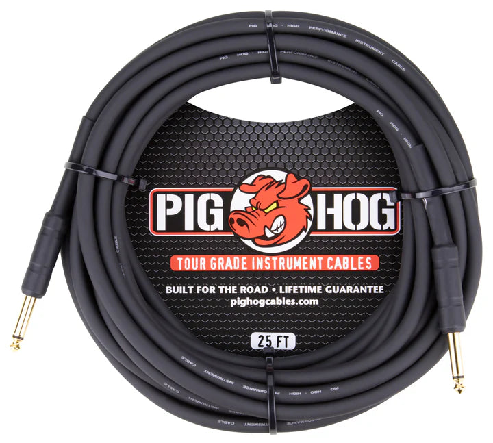 Pig Hog 25ft 1/4" - 1/4" 8mm Inst. Cable