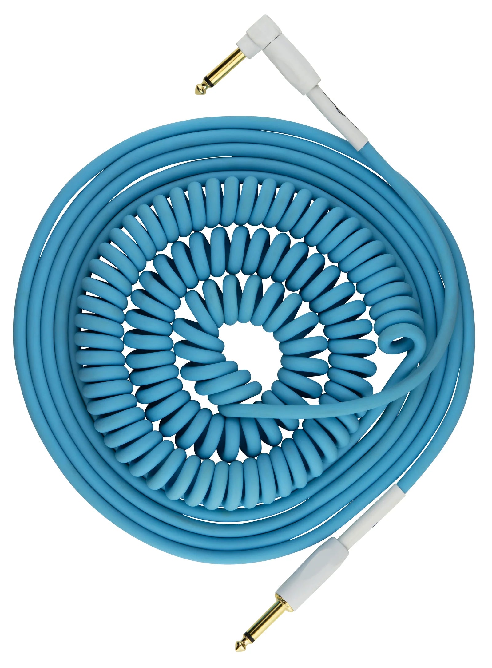 Pig Hog "Half Coil" Instrument Cable, 30 ft, Daphne Blue