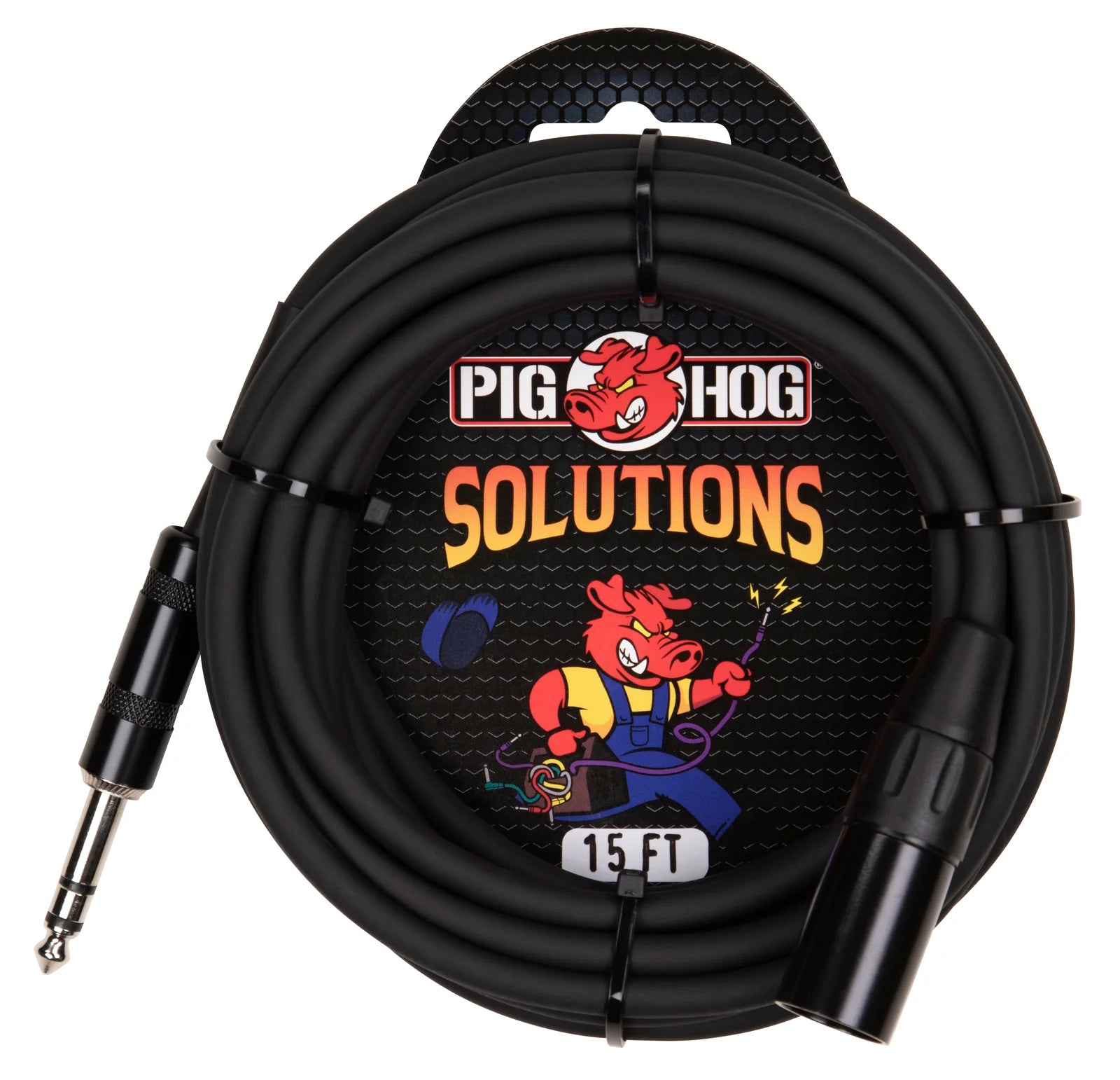 Pig Hog - 15ft TRS(M)-XLR(M) Balanced Cable