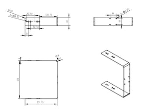 Precision SM-P8B Speaker Mounting Bracket for PreSonus Eris Pro 8 Speakers