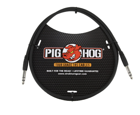 Pig Hog Cable - 1/4" TRS, 3 ft