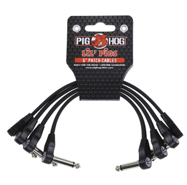 Pig Hog Lil' Pigs Low Profile 6" patch cables, 4pk