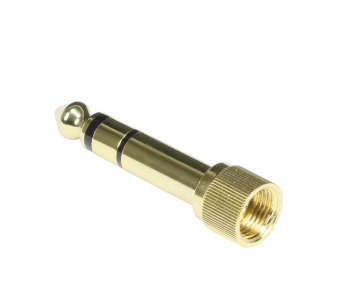 Pig Hog 3.5mm(F)-1/4"(M) Stereo Adapter threaded