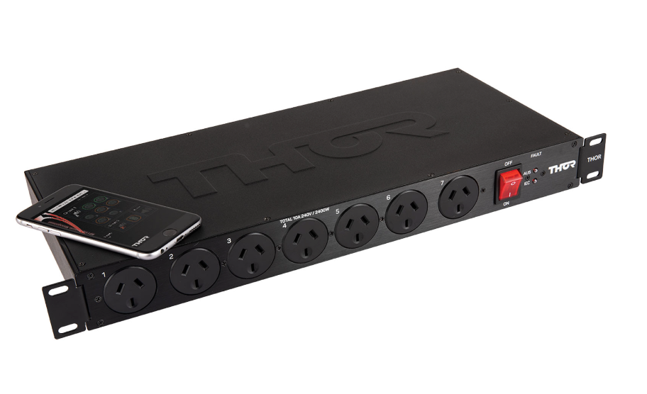 Thor RF11iQP Prodigy. Networked 11 x outlets protection, remotely controllable over 8 zones.