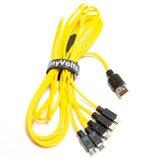 5-way power splitter cable for Roland Boutiques by myVolts (5-way splitter only)