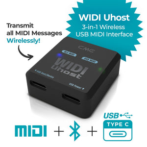 CME Pro WIDI Uhost 3-in-1 Bluetooth (5.0) - USB MIDI interface