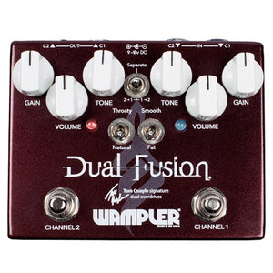 Wampler Dual Fusion Tom Quayle Signature Overdrive Dual Pedal