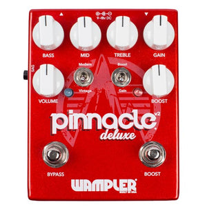 Wampler Pinnacle Deluxe Brown Sound British Distortion Pedal with Boost