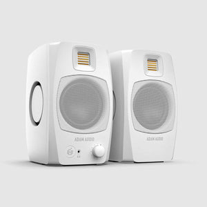 ADAM D3V Active Desktop Monitor System (PAIR) - White