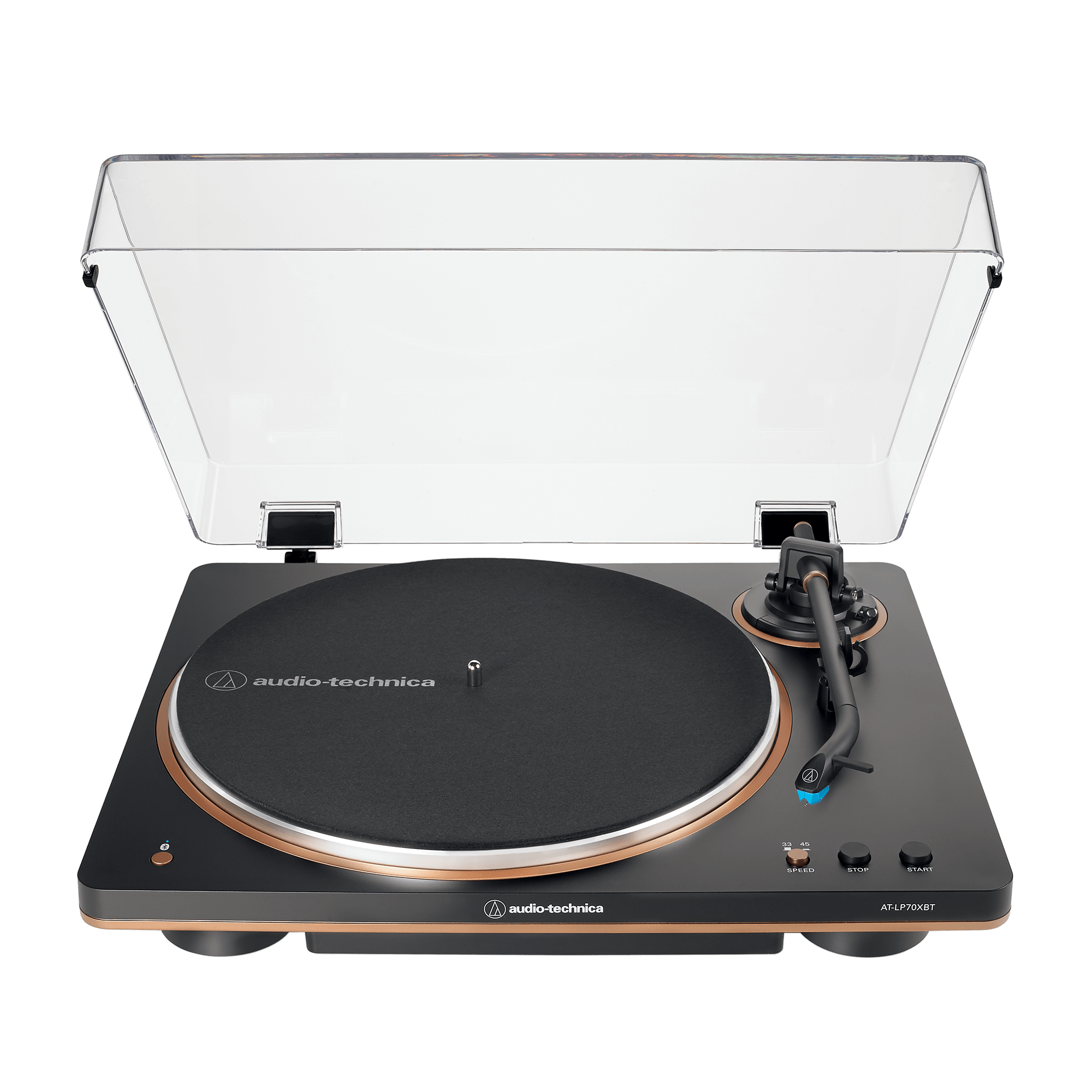 Audio-Technica AT-LP70XBT Fully Automatic Wireless Belt-Drive Turntable  Black/Bronze