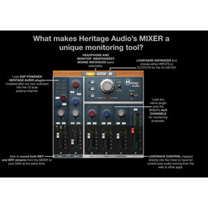 Heritage Audio I73 PRO One 2-IN/4-OUTUSB-C Audio Interface with73 Preamp