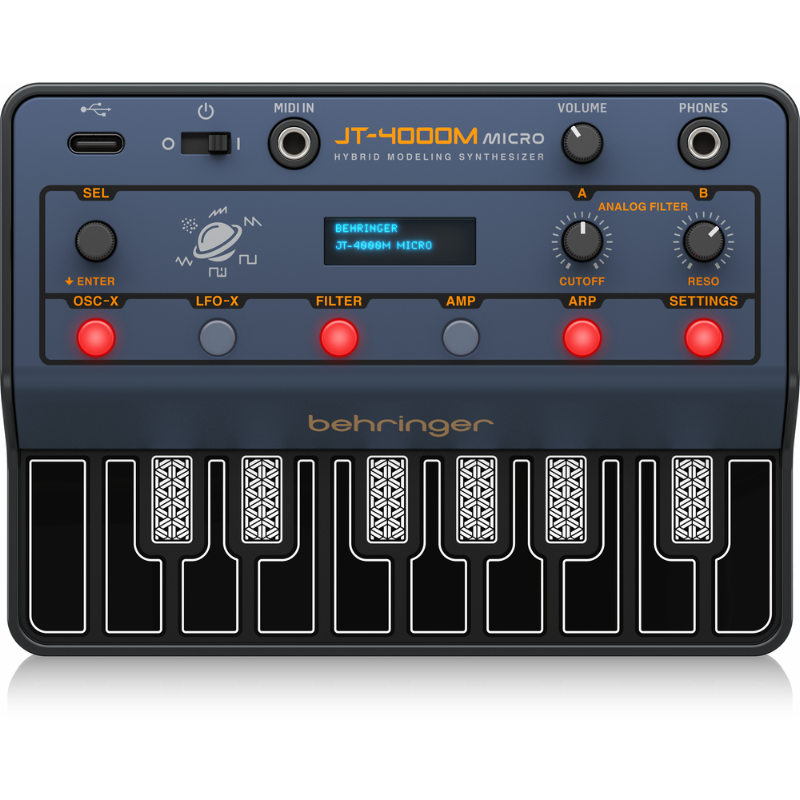 Behringer JT-4000M Micro 4-Voice Hybrid Synth with Midi