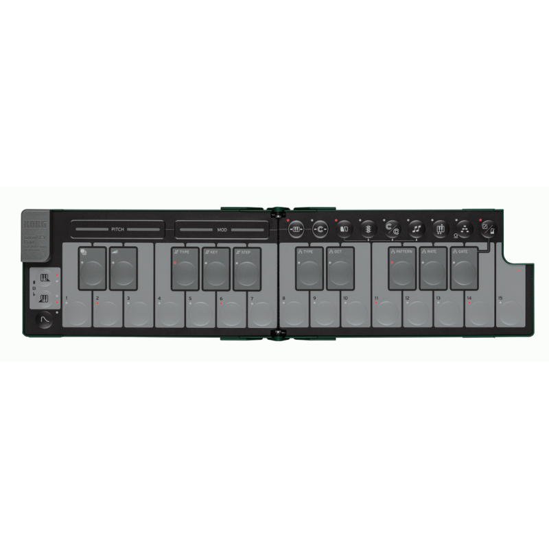 Korg NanoKey Fold 25 Key Foldable Midi Keyboard - Alpine Green