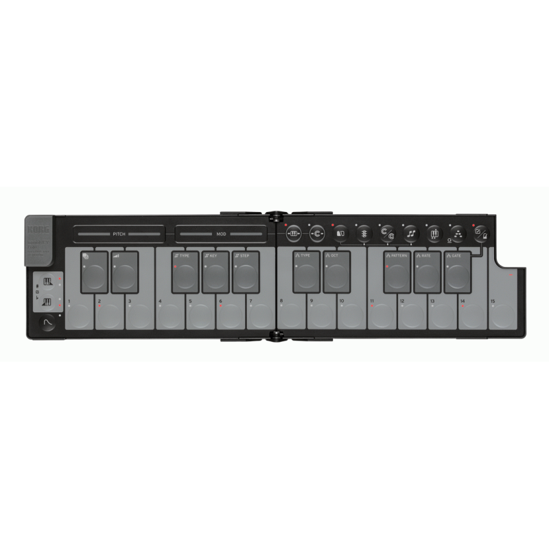 Korg NanoKey Fold 25 Key Foldable Midi Keyboard - Black