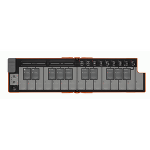 Korg NanoKey Fold 25 Key Foldable Midi Keyboard - Lava Orange