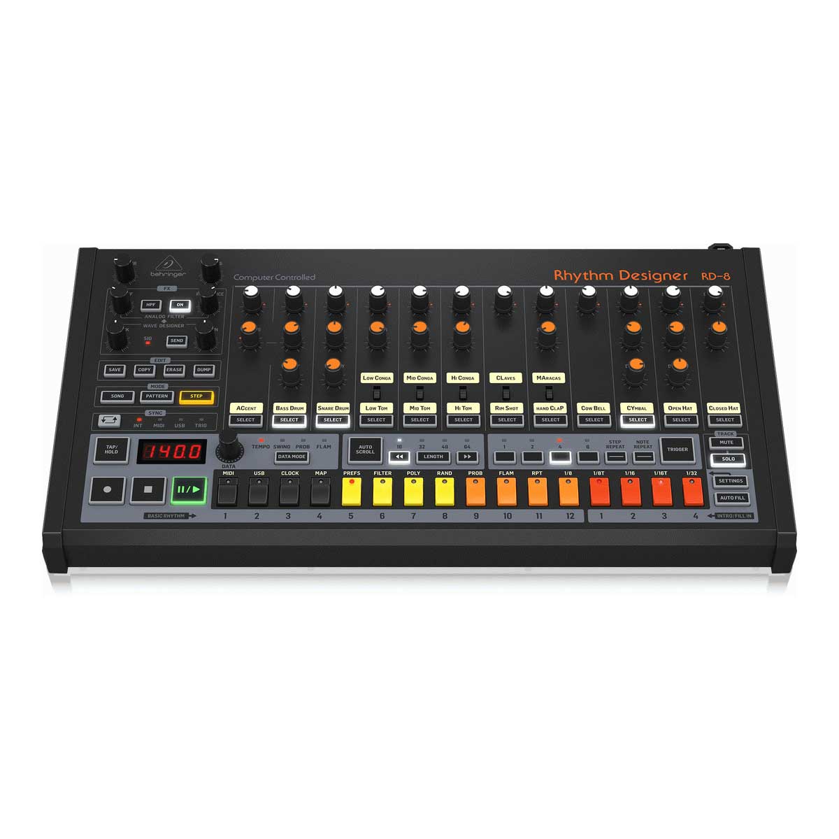 Behringer RD-8 MKII Analog Drum Machine - Sounds Easy