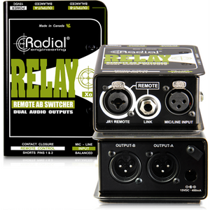 Radial Engineering Relay Xo Balanced AB wireless signal router, may be remotely controlled